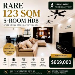Blk 792 Woodlands Avenue 6 (Woodlands), HDB 5 Rooms #576078211